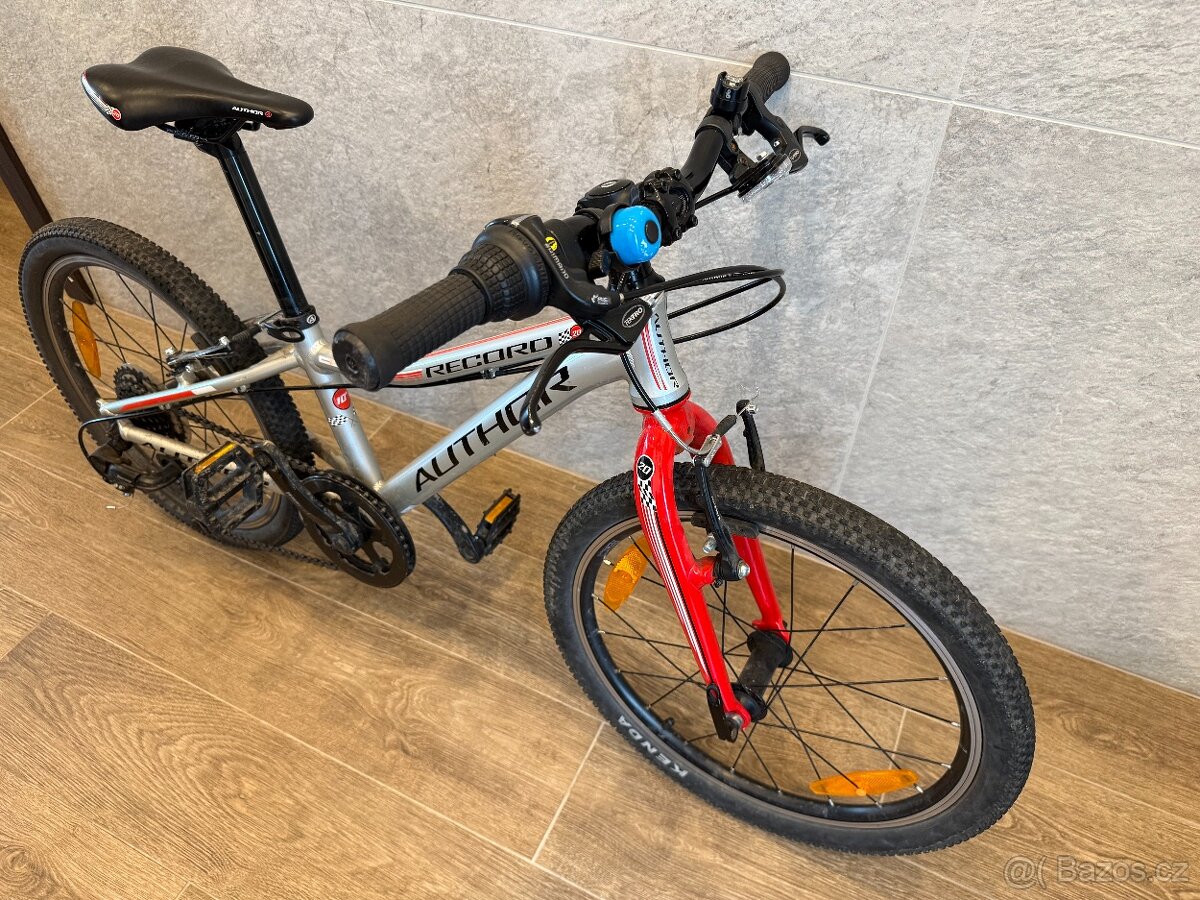 Dětské kolo Author RECORD 20" stříbrná/červená - 3
