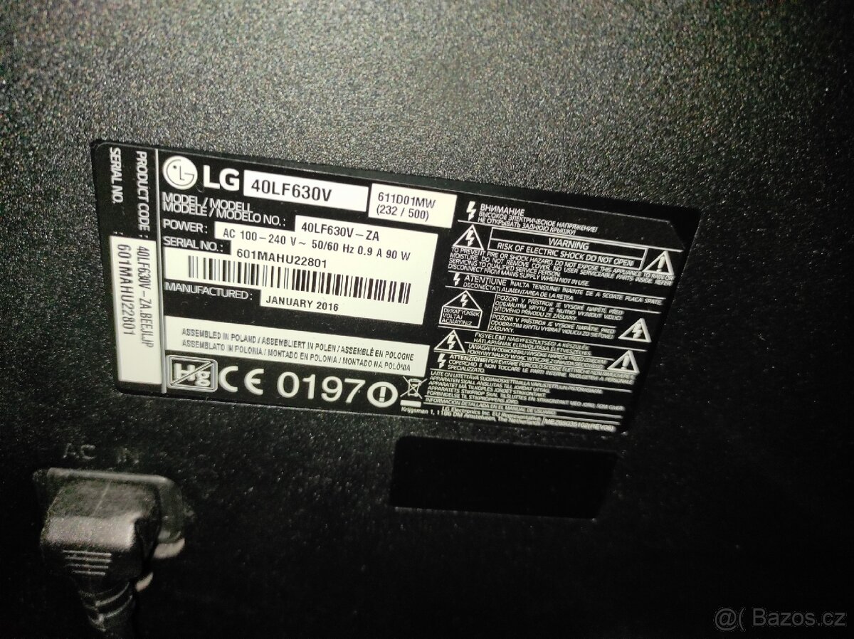 Televize LG 40LF630V - 3