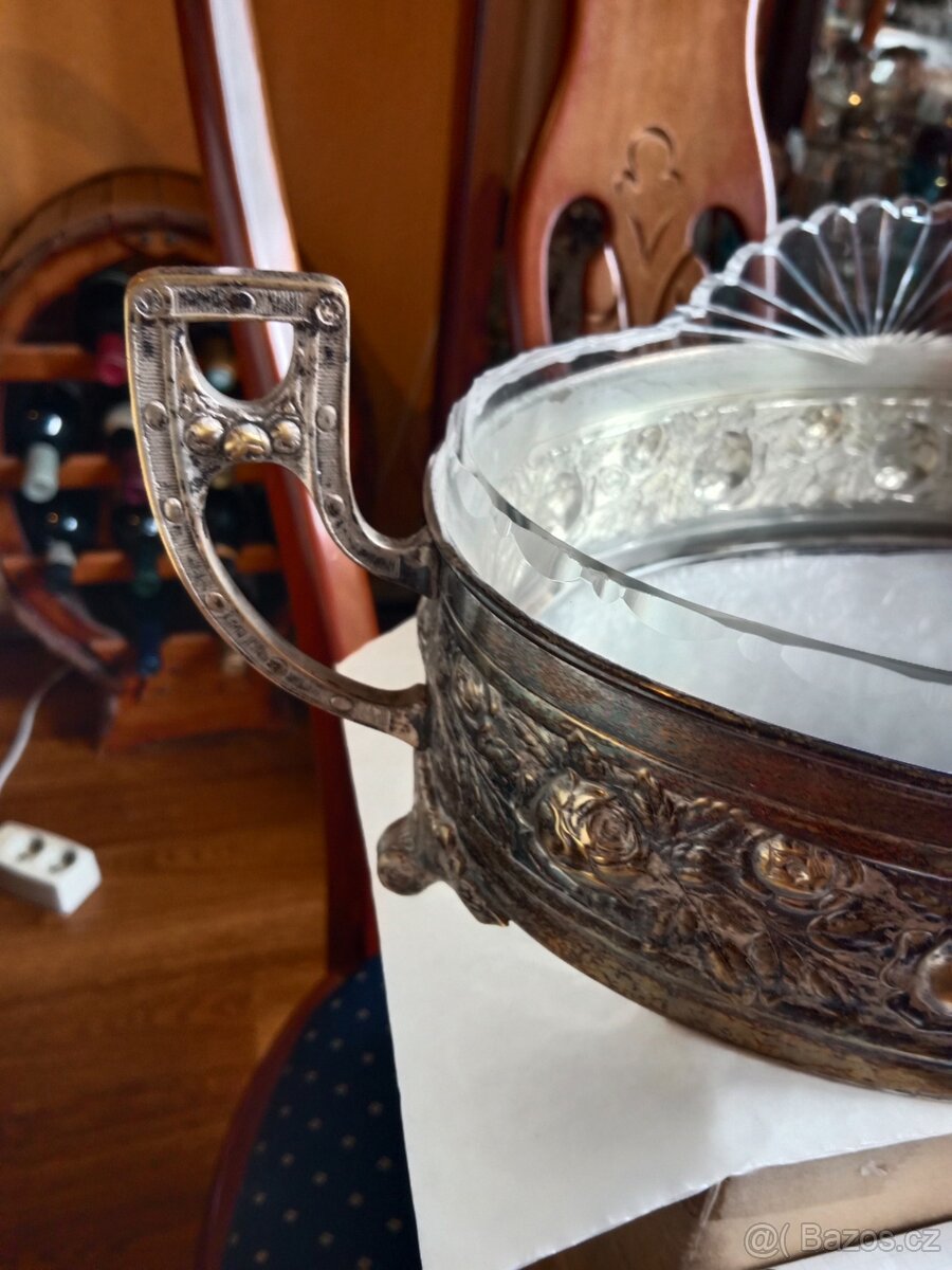 Krásný starožitný málo vídaný secesní nástolec, - 3