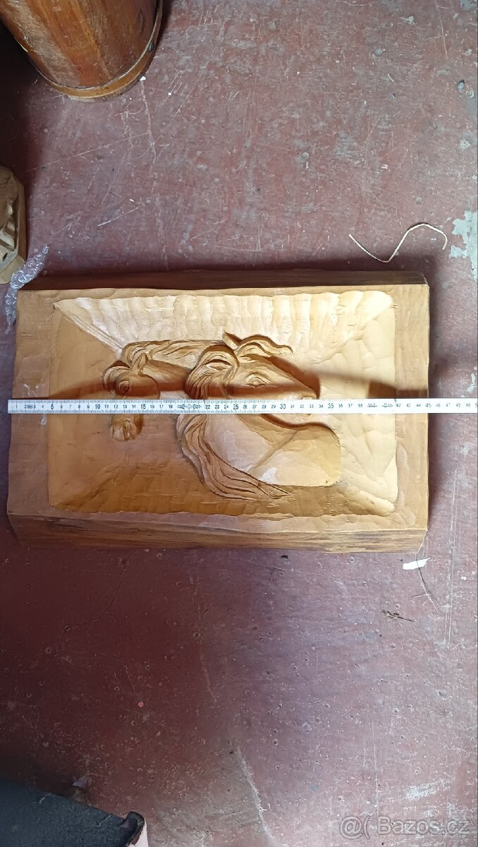 Dřevěný obraz koní - 3