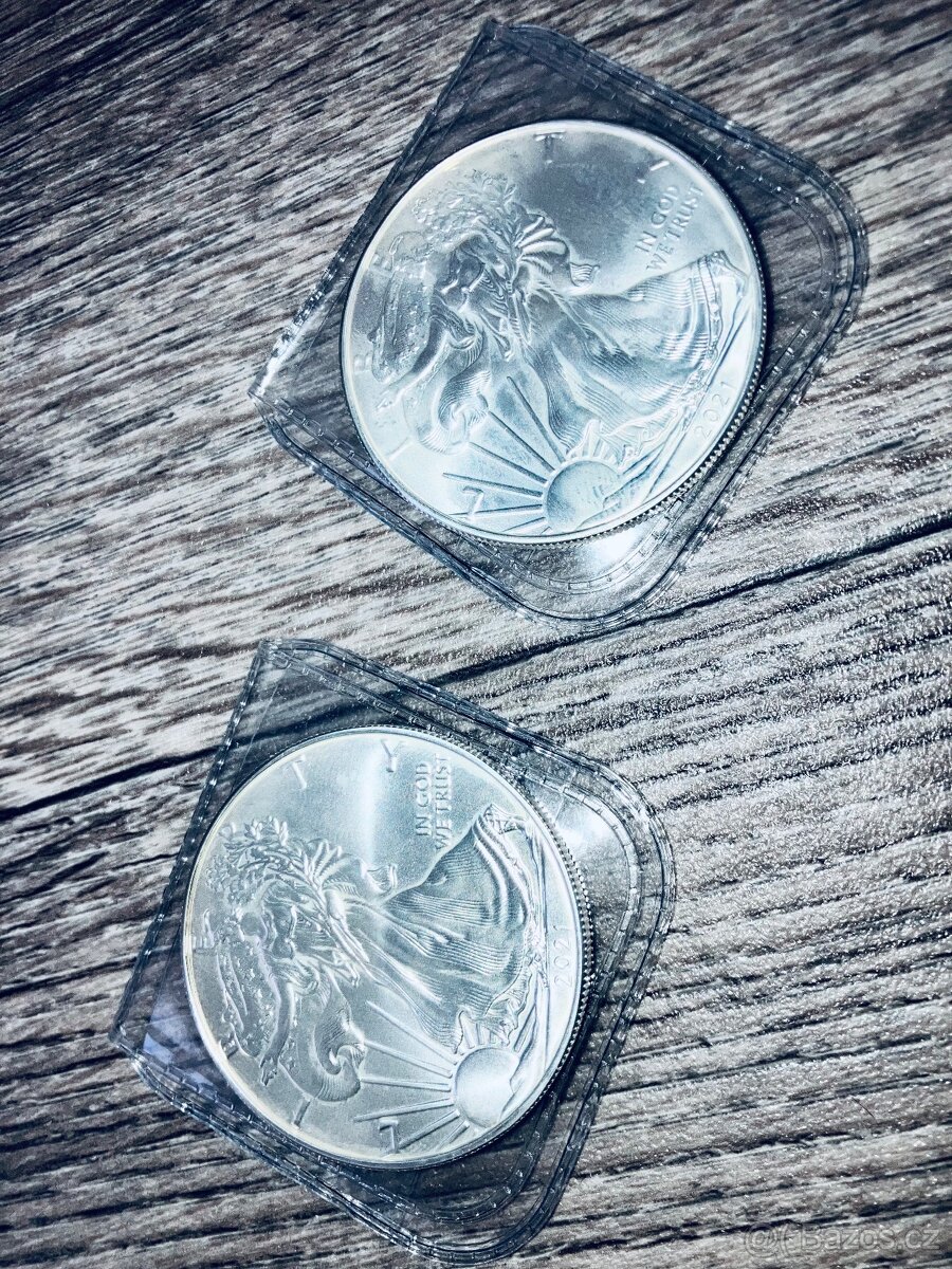 Investiční stříbrné mince American Silver Eagle 2021 - 3