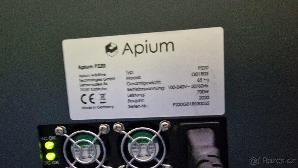 Metal FDM 3D tiskárny Apium P220 - 3