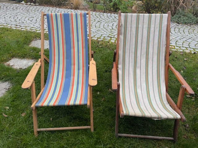 Retro zahradní lehátko - 3