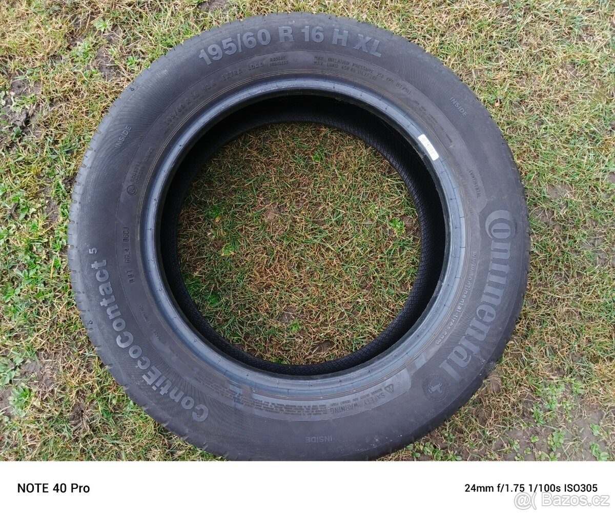 Pneu Continental 195/60/16 letní - 3
