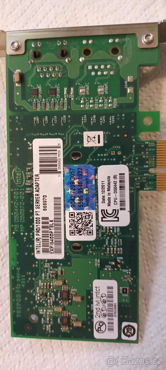 síťová karta Intel PRO 1000 PT server adapter PCI Express x1 - 3
