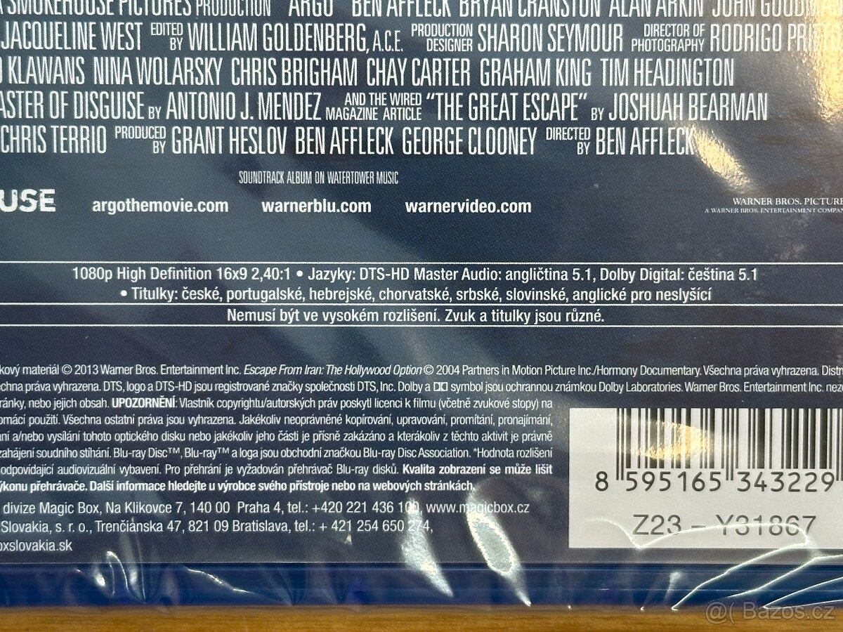 BD Blu-ray Argo - NOVÉ nerozbalené, CZ dabing i titulky - 3