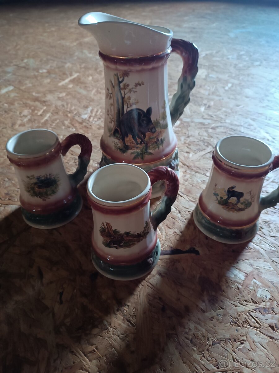 Sada myslivecká džbány - 3