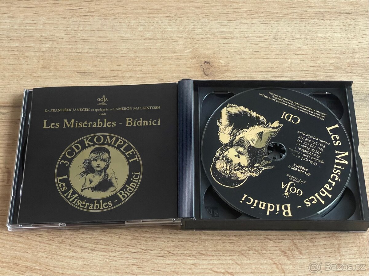 CD – Les Misérables / Bídníci – 3CD komplet – nové, nehrané - 3