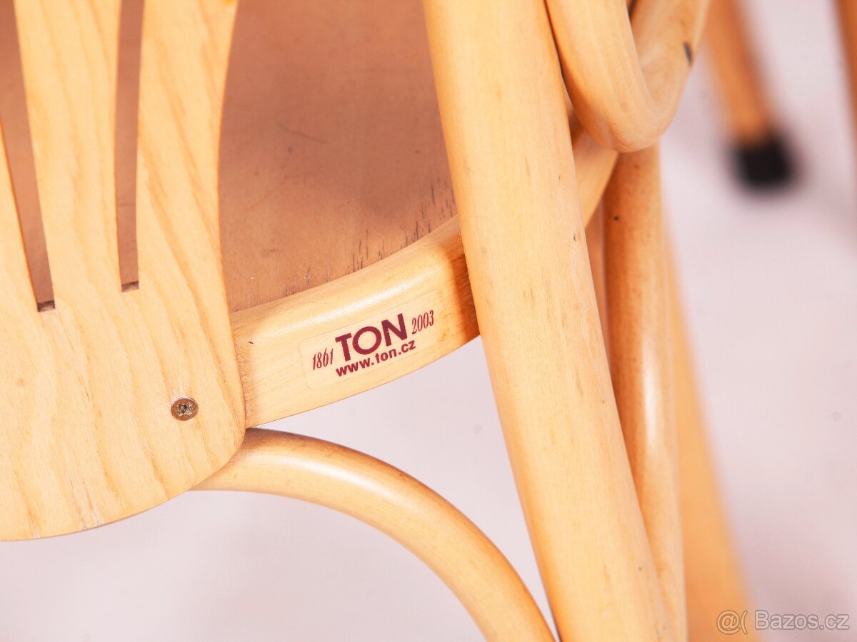 TON, české populární židle s područkami, 17 ks. - 3