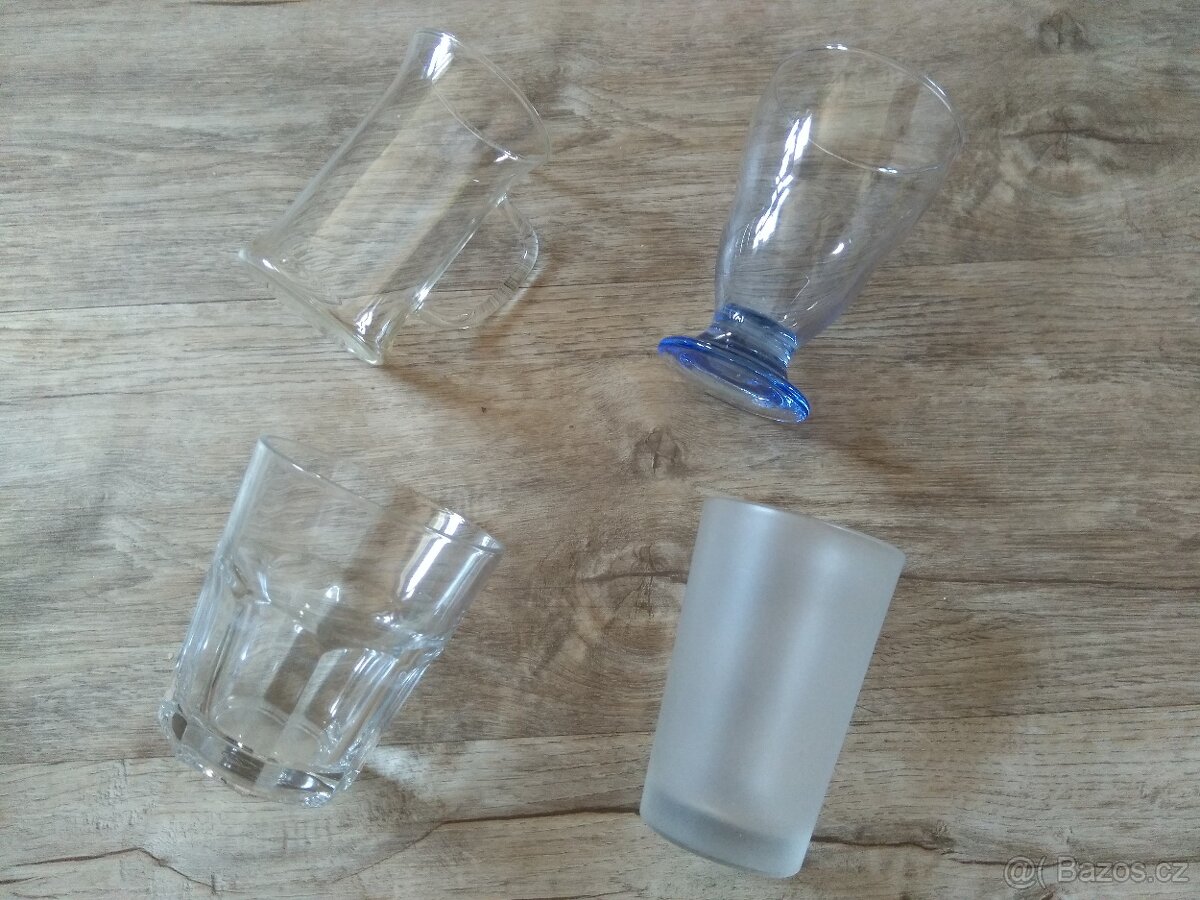 Sklenice různé 10 kusů za 100,- - 3