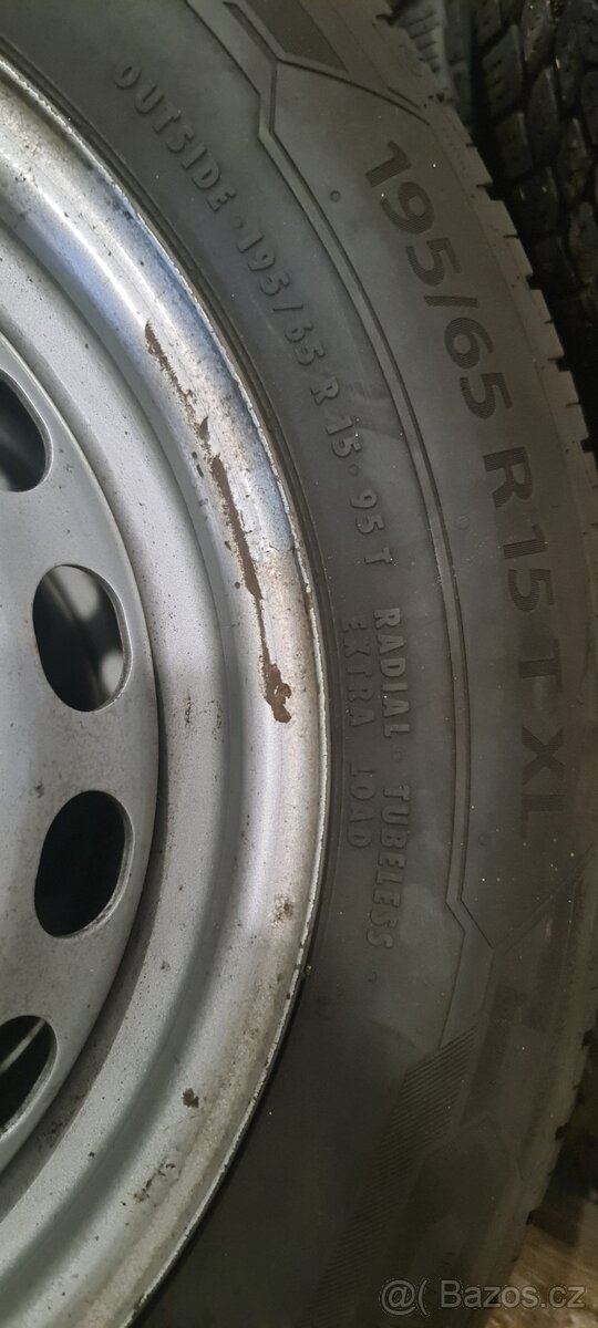 5x Barum Bravuris 5 195/65 R15 XL 5x112 + 5x disk vw - 3