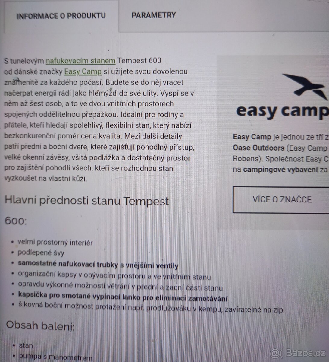 Velký stan Tempest 600 - 3