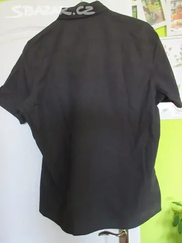 Pánská černá košile 43/44/XL ANGELO LITRICO. - 3