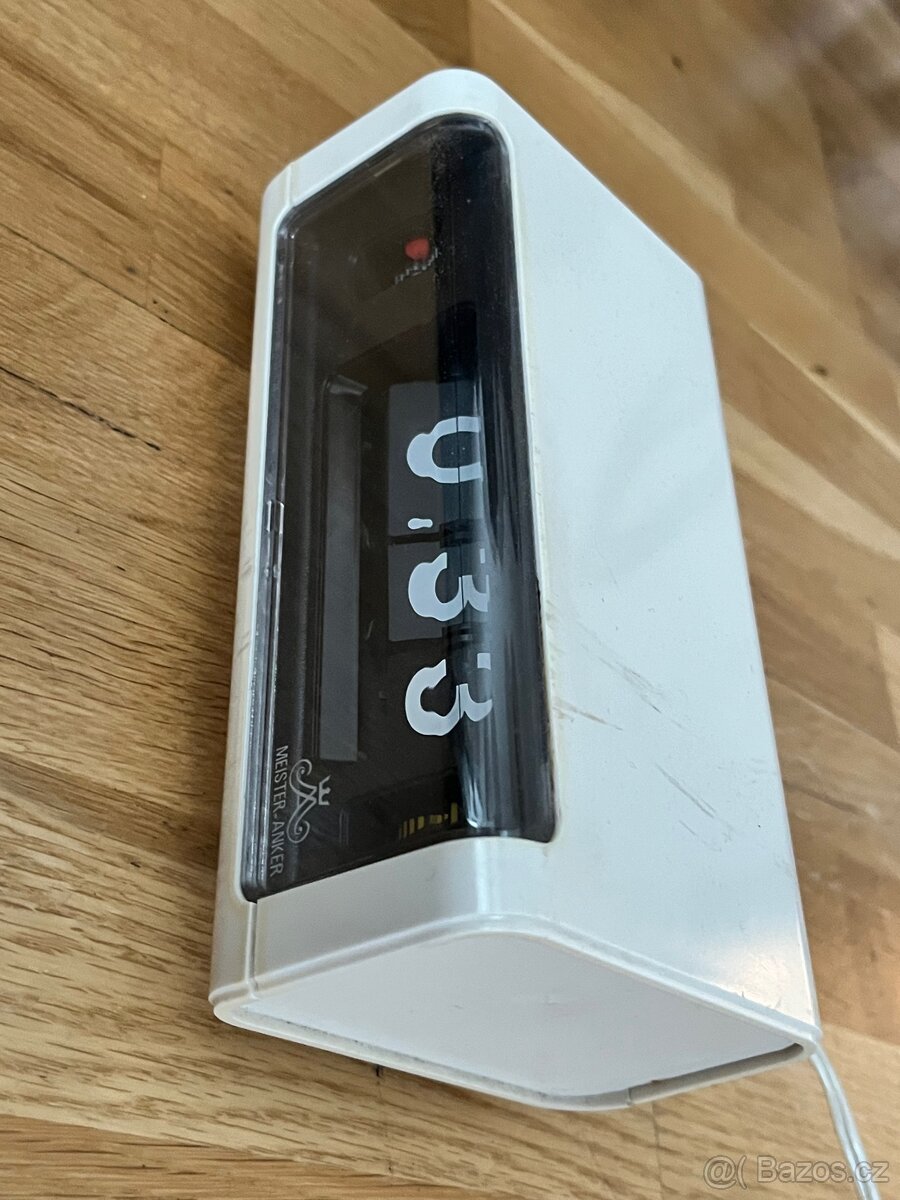 PRODÁNO Hodiny - budík, překlápěcí, 1960-70, Meister Anker - 3