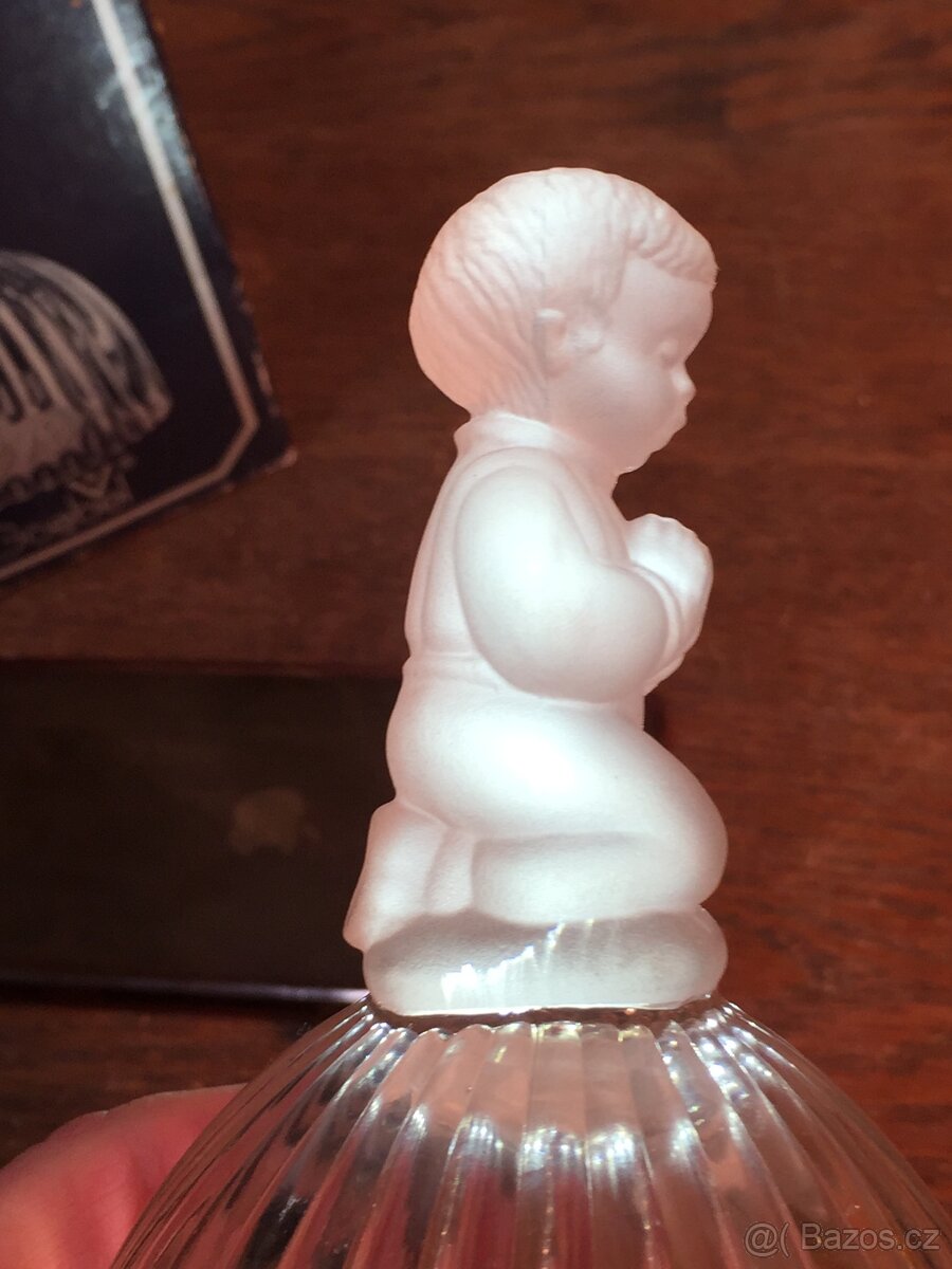 Křišťálový skleněný zvoneček velký Goebel chlapeček andělíč - 3