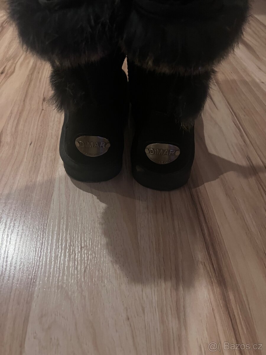 Sněhule - černé 40 s kožíškem - 3