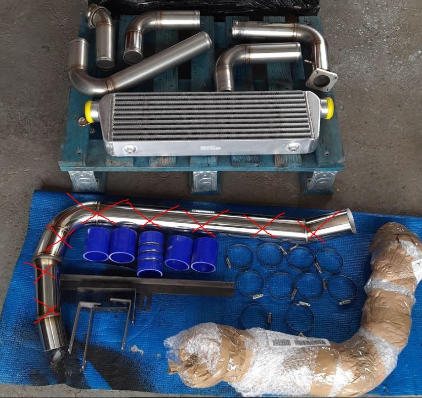 NISSAN PATROL M57 SWAP SADA PRO PŘEDNÍ UMÍSTĚNÍ INTERCOOLERU
