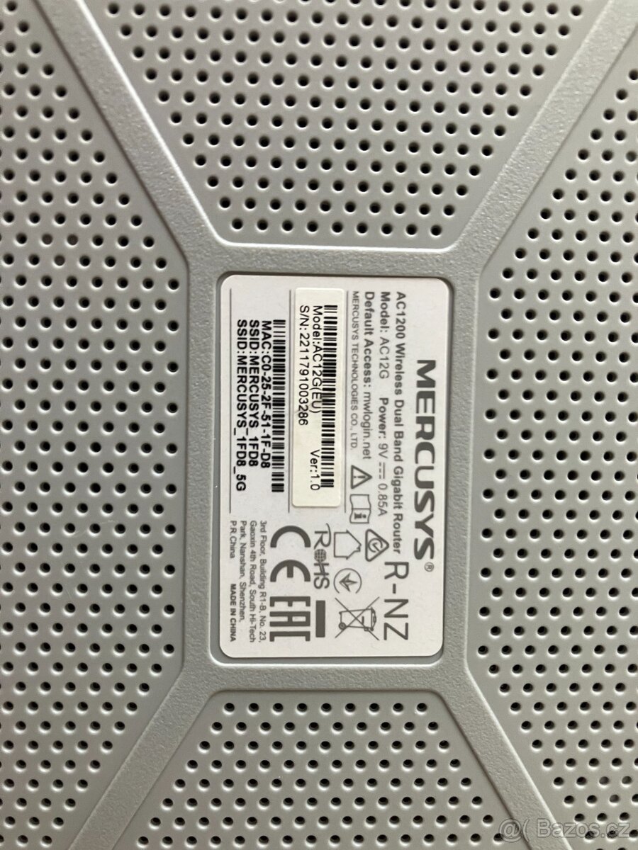 WIFI router TP-Link Mercusys AC12G + příslušenství - 3