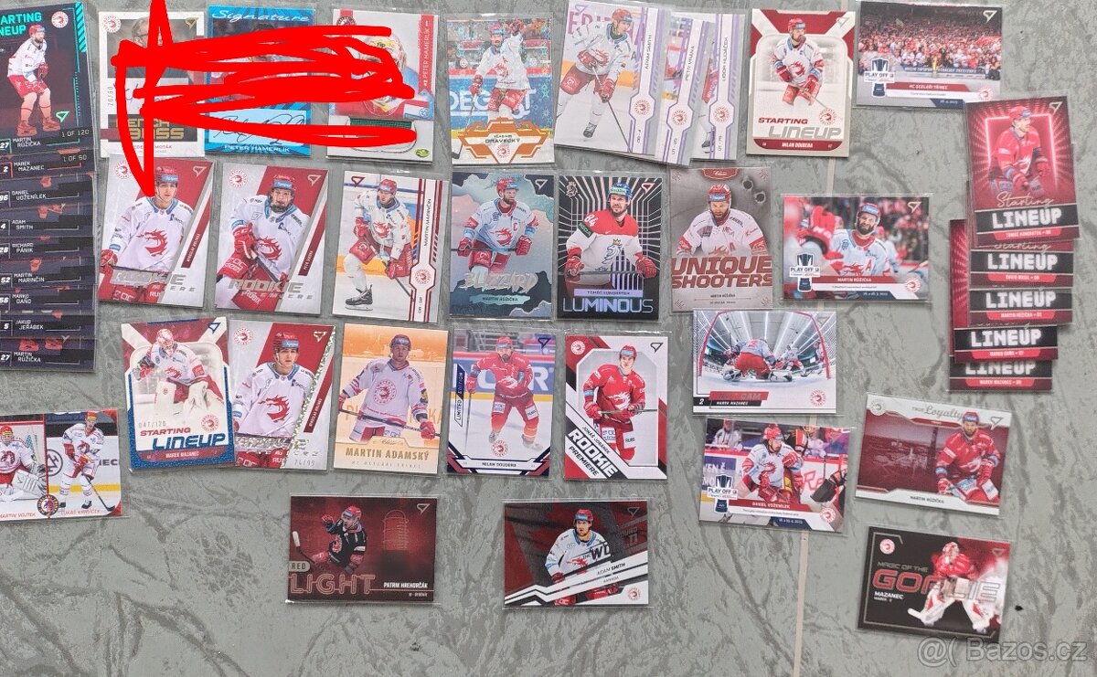 Hokejové kartičky, mix extraliga kartiček - 3