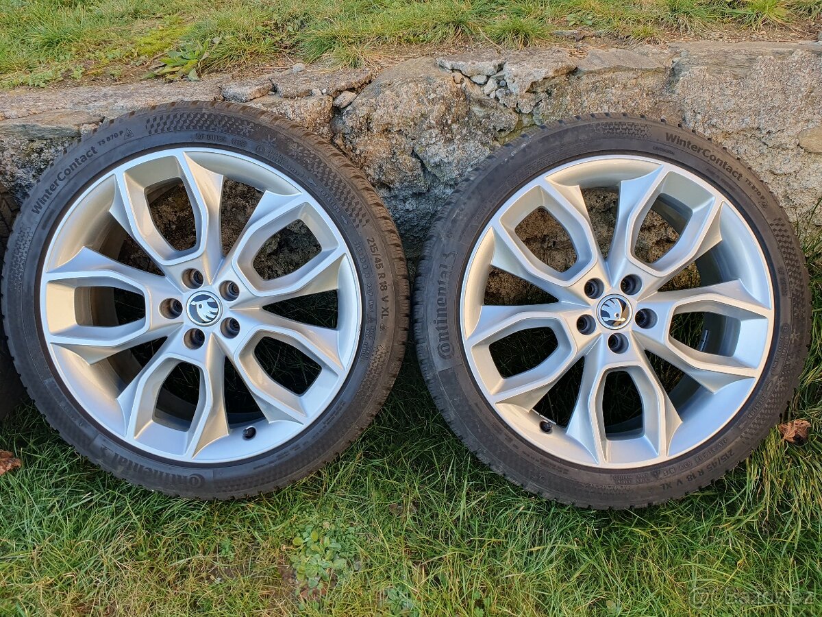 Zánovní alu zimní sada Škoda Kamiq 215/45/18 - 3