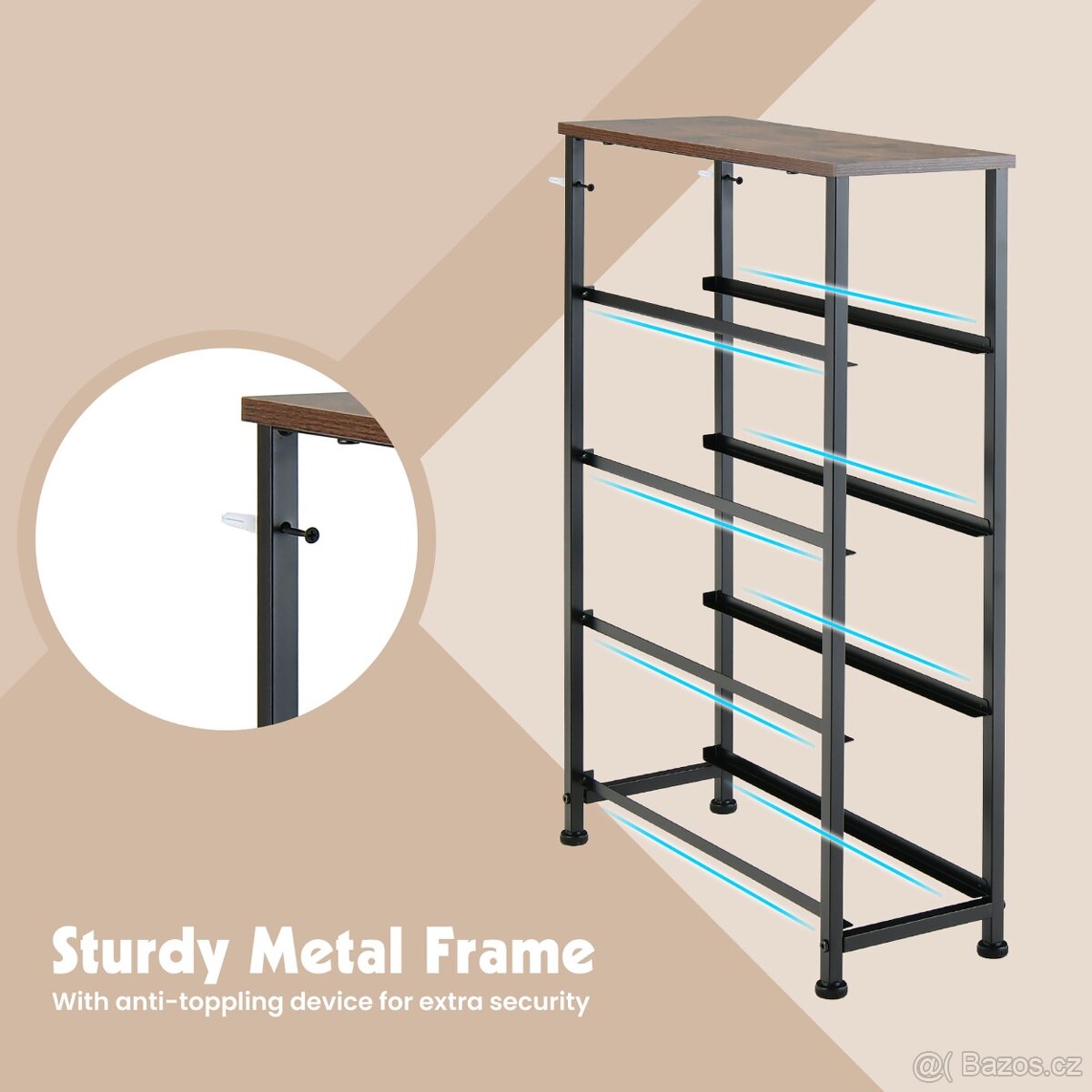 Costway úzká zásuvková komoda - 3
