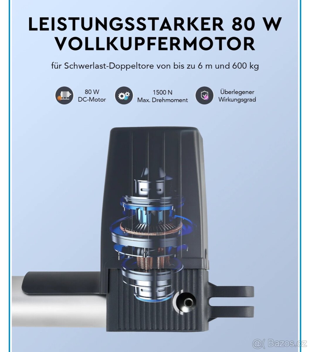 Pohon křídlové brány max. 600 kg Pohon křídlové brány - 3