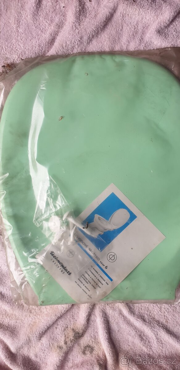 Retro plastove prkynko na wc - 3