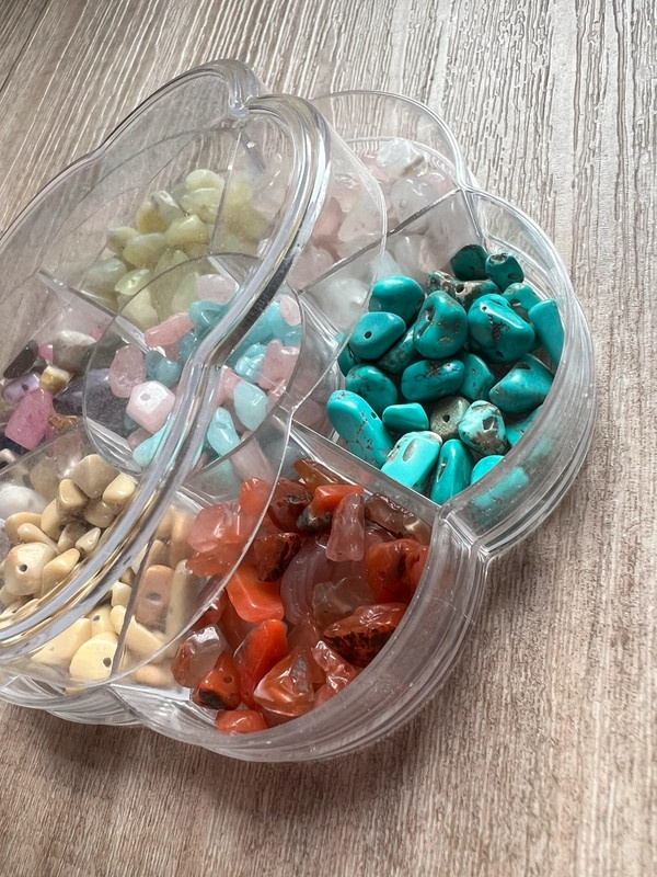 Sada krystalů s otvorem pro navlékání - 3