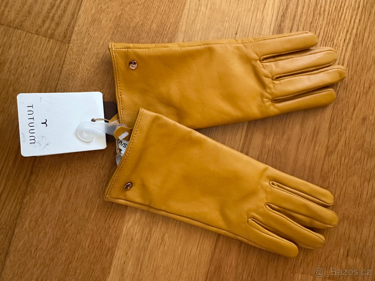 Dámské kožené rukavice TATUUM - 3