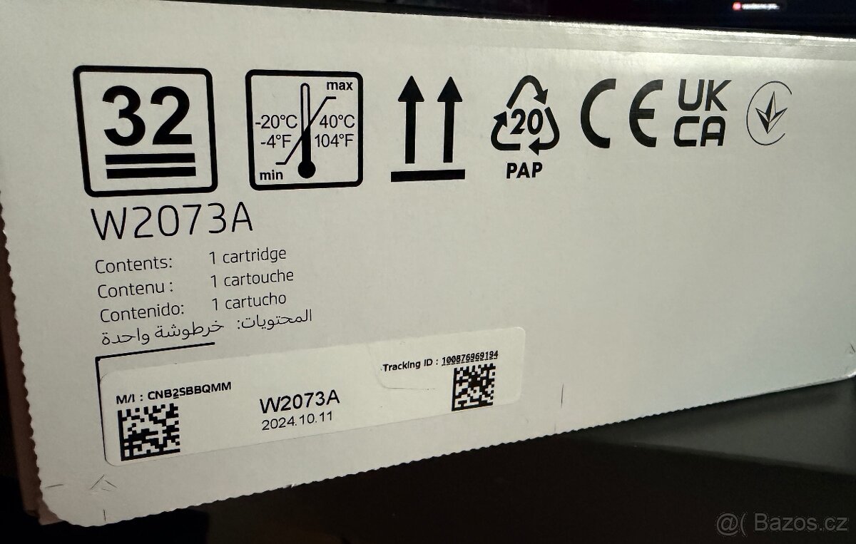 Originální toner HP purpurový W2073A (117A) - 3