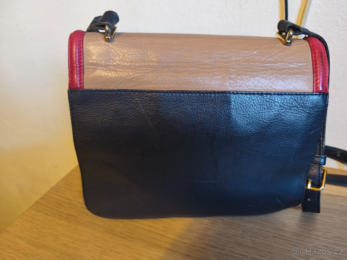 Kožená kabelka MASSIMO DUTTI - 3