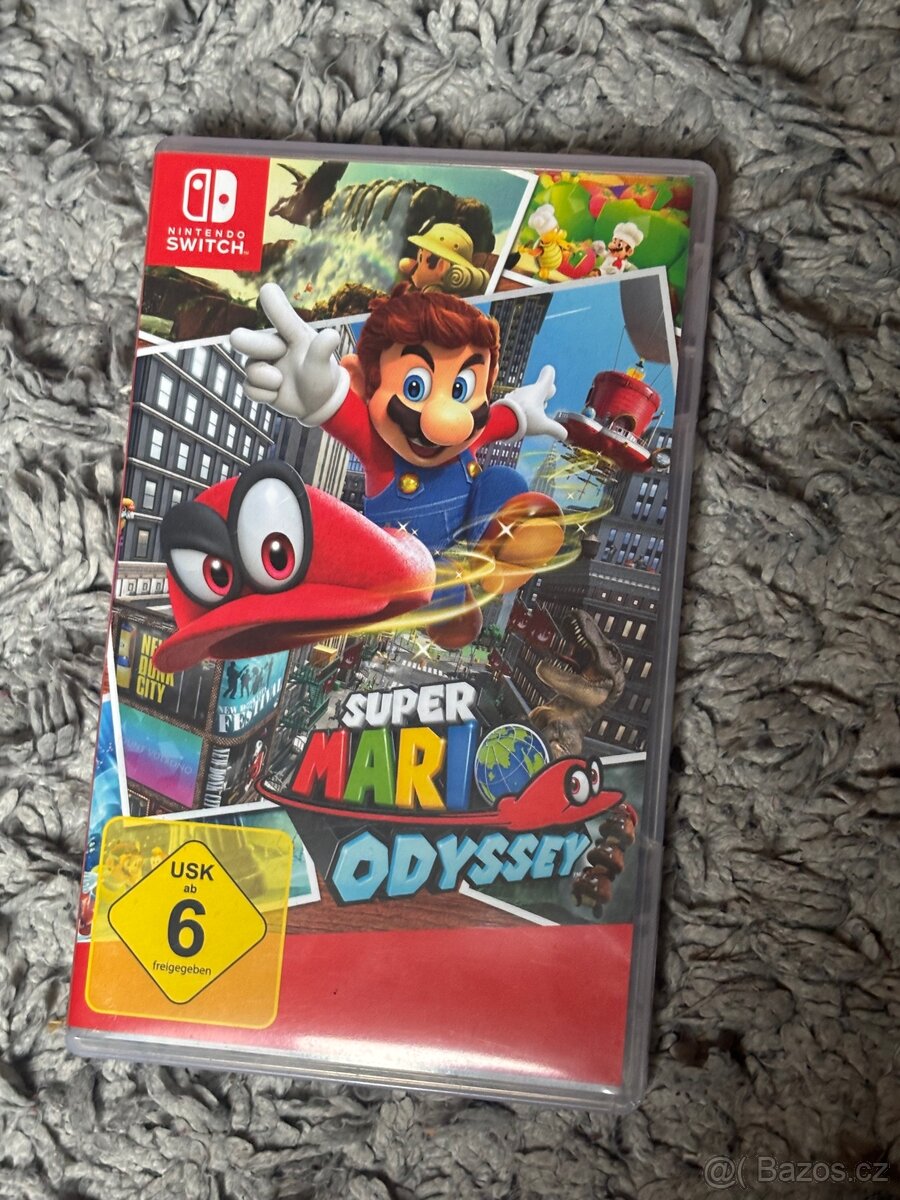 Nintendo Switch V1 Neon + dock + Mario Odyssey - 3