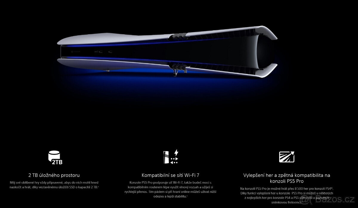 PS5 Pro s Mechanikou 2TB - 2xOvladač (Nový) - Záruka 2 Roky - 3