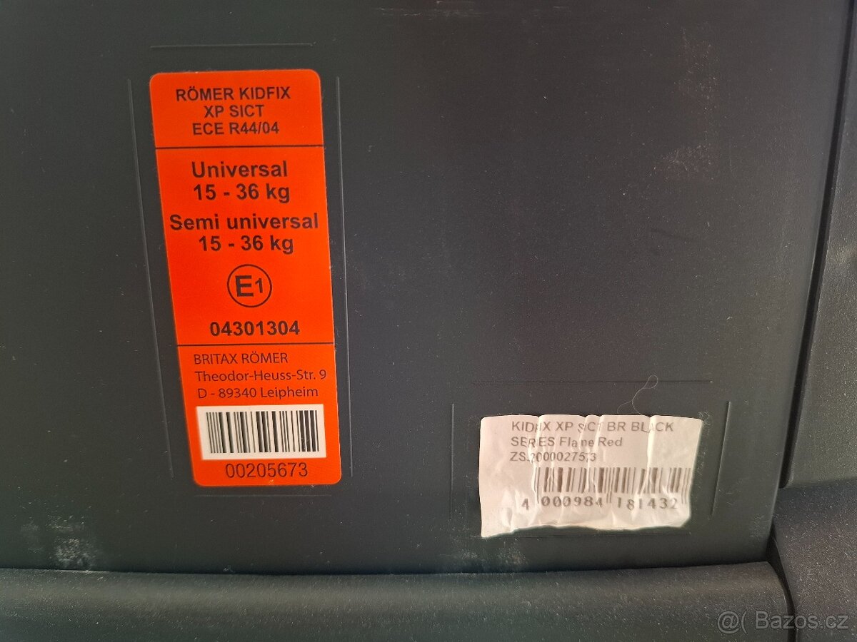 Autosedačka Britax Römer Kidfix XP SICT - Červená - 3