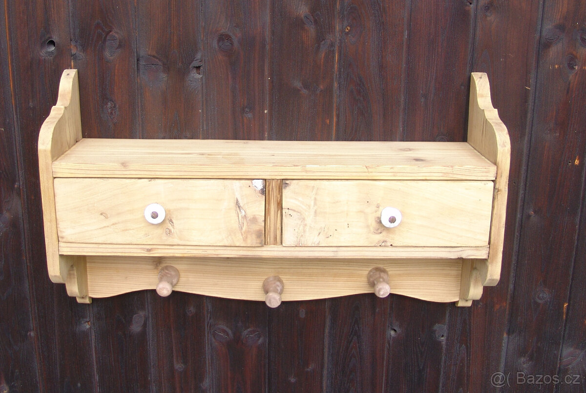 Starožitná polička s šuplíky - 3