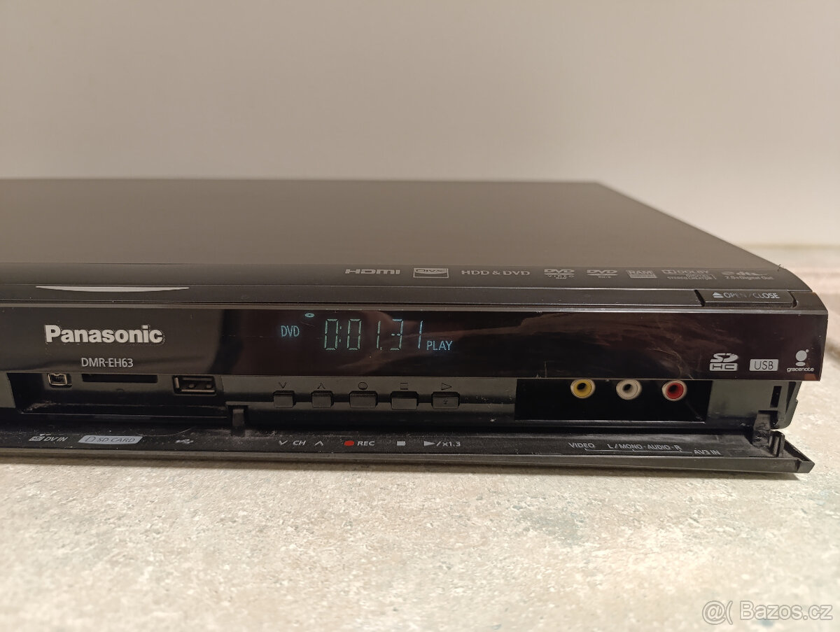 DVD rekordér PANASONIC DMR-EH63 - 250 GB HDD - HDMI- DV IN - 3