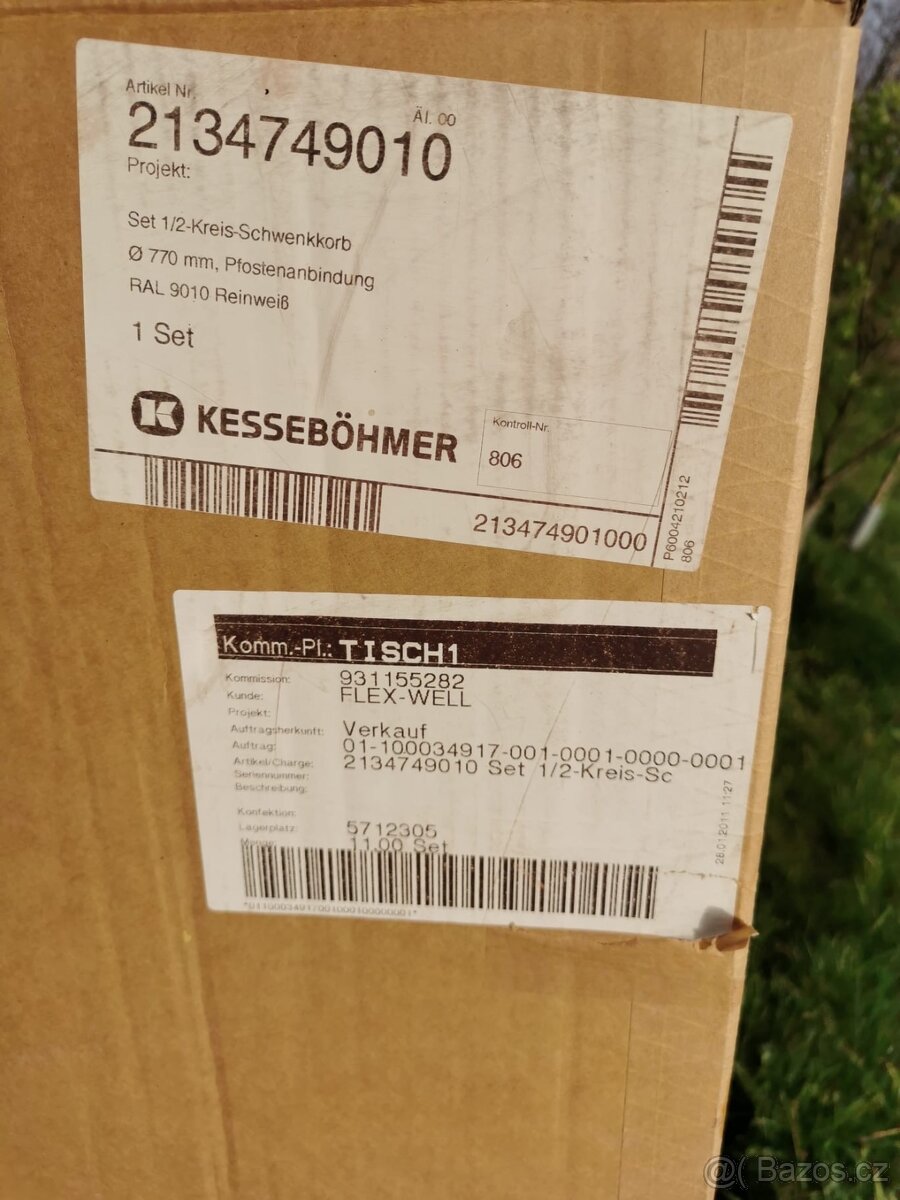 Set kruhových otočných košů do rohové skříňky Kesseböhmer - 3