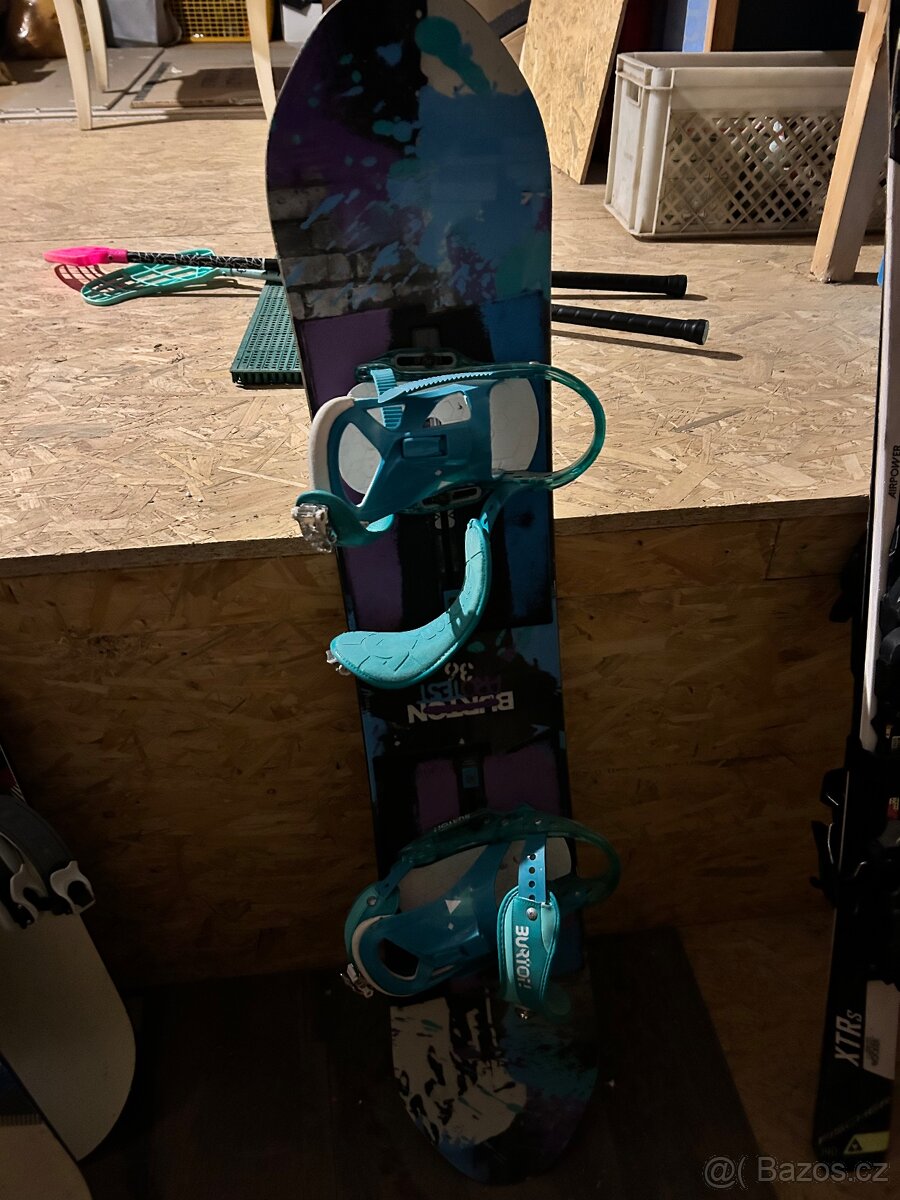 Snowboard s vázáním burton 135cm - 3