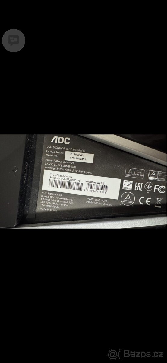 Přídavný monitor AOC - 3