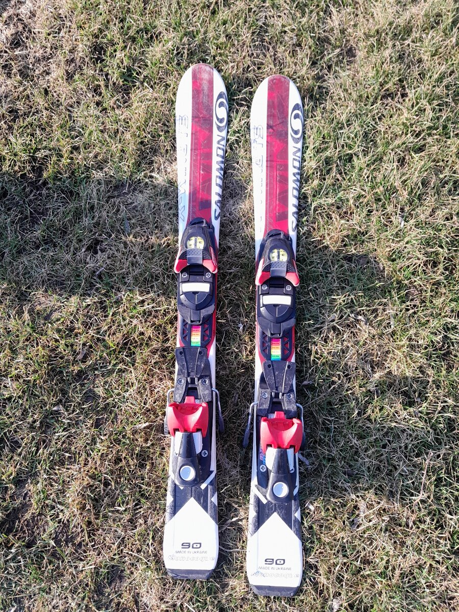 Prodám dětský set lyže Salomon 90 a boty - 3
