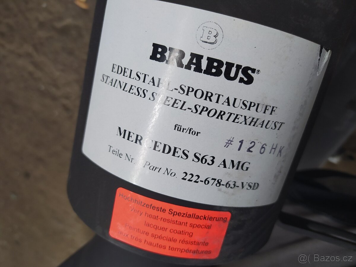 Mercedes-Benz S W222 63 Amg + Brabus Výfuk - 3
