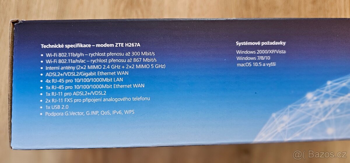 VDSL modem pro O2 ZTE ZXHN H267A - 3