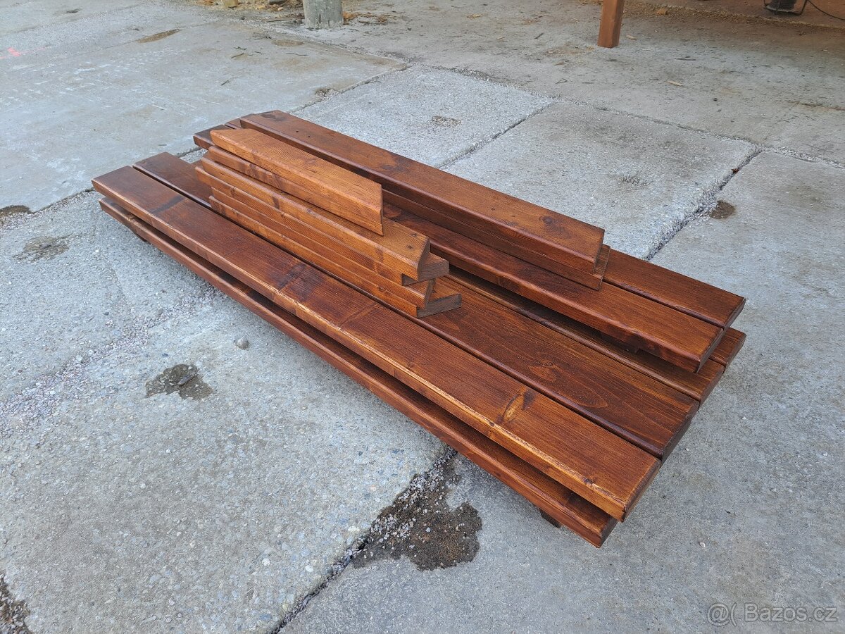 pivní set, dřevěné sezení - 3