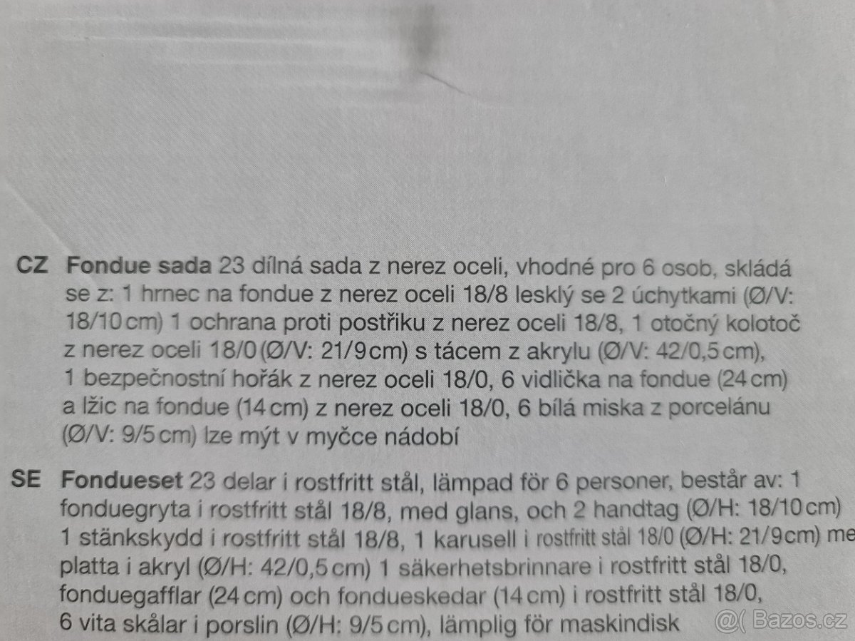 23dílný set na Fondue - nový - 3