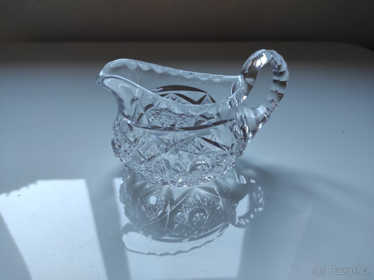 Starožitná skleněná sada ke kávě - 3