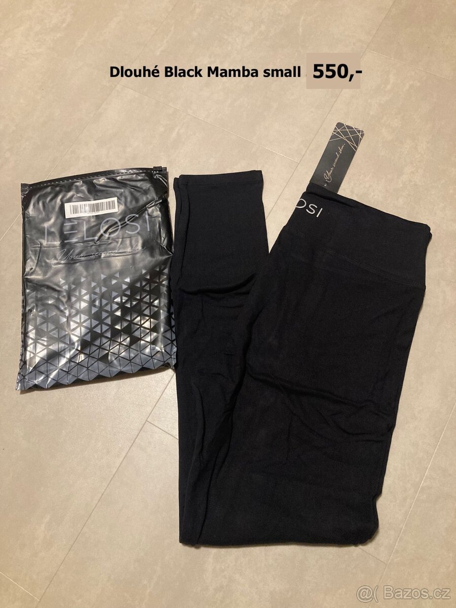 Lelosi dlouhé legíny Black Mamba černé - nové - všechny vel. - 3