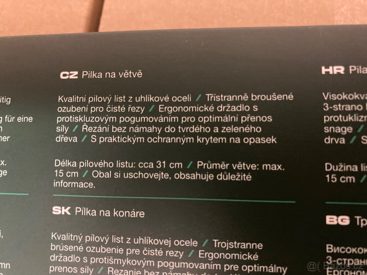 Pilka na větve Parkside nová, pošta 50,- - 3