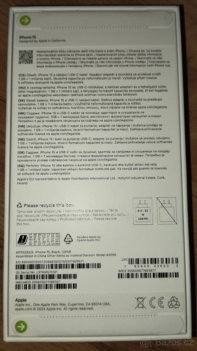IPhone 15 128 Gb nový, zabalený - 3