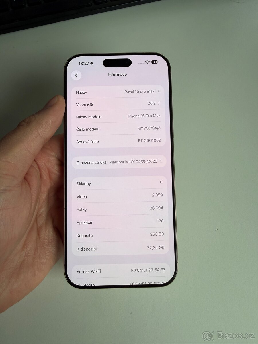 iPhone 16 Pro Max 256GB Desert , baterie 100% - 3