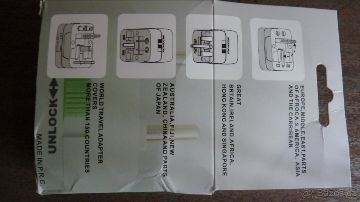 Cestovní univ. adaptér do elektrické sítě+ 2x USB - 3